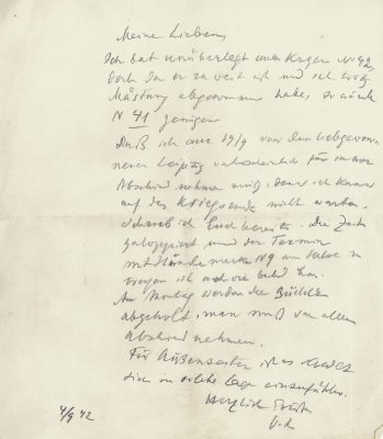 Victor Armhaus an Otto Ehrenberg und seine Nichte